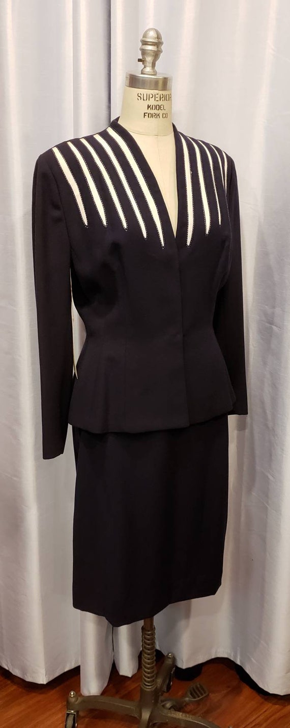 Women's ~ Incredible ~ Navy Blue with White Insert