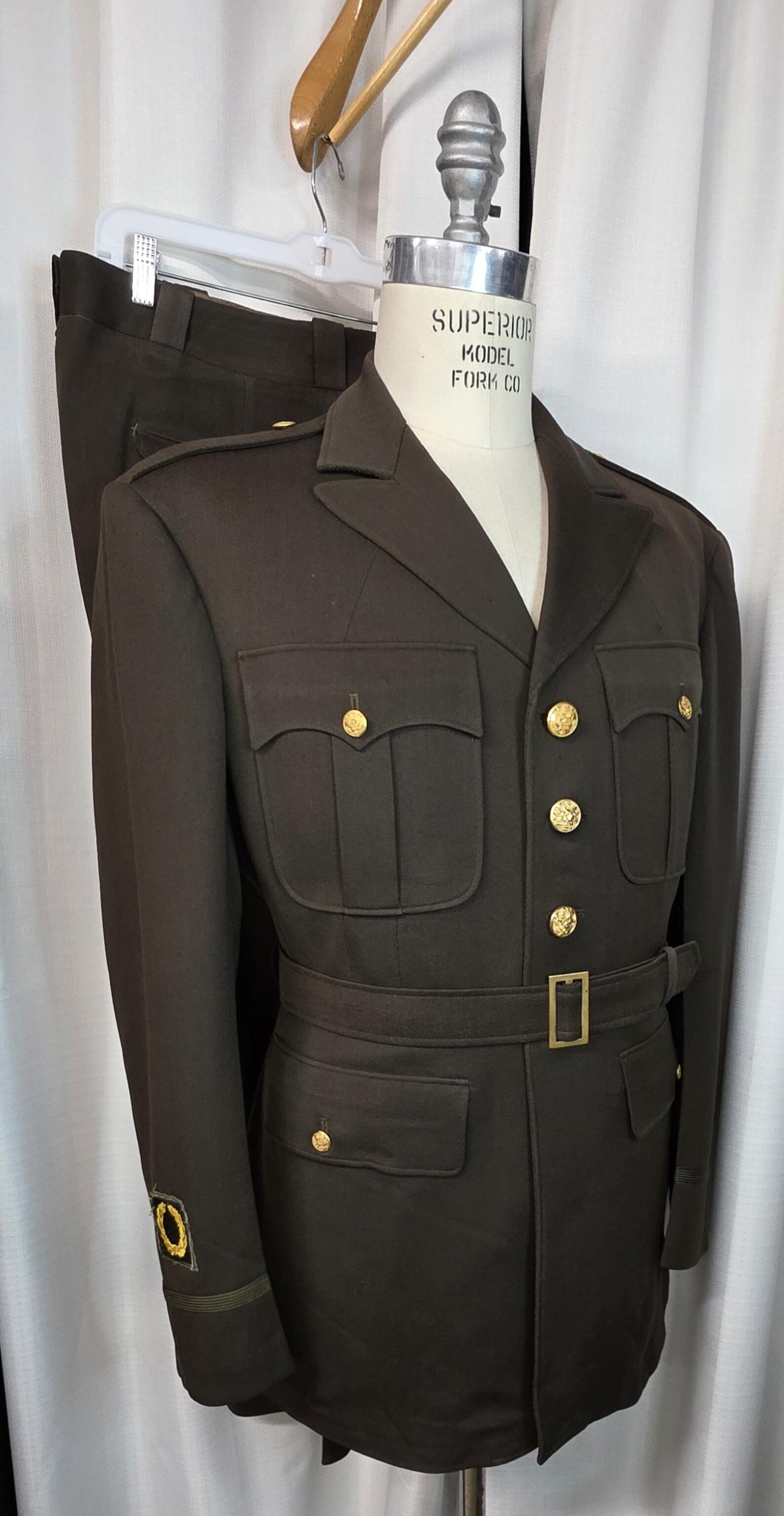 WW2 US Army Officers Dress Uniform 4th Service Command Uniform Named L ...