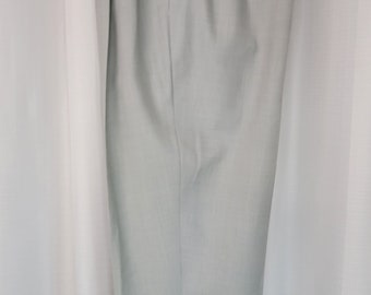 Vintage ~ Men's ~ Double Pleated ~ Zipper Fly ~ Hollywood Rise ~ Grey Trousers L@@k !!!