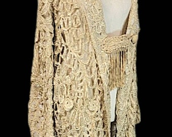 Women's ~ Vintage ~ Edwardian ~ Victorian ~ Teens ~ Battenburg Lace ~ Coat ~ AMAZING!