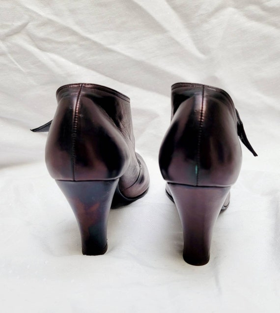 Vintage Women's Shoes ~ Iridescent Purple to Blac… - image 4
