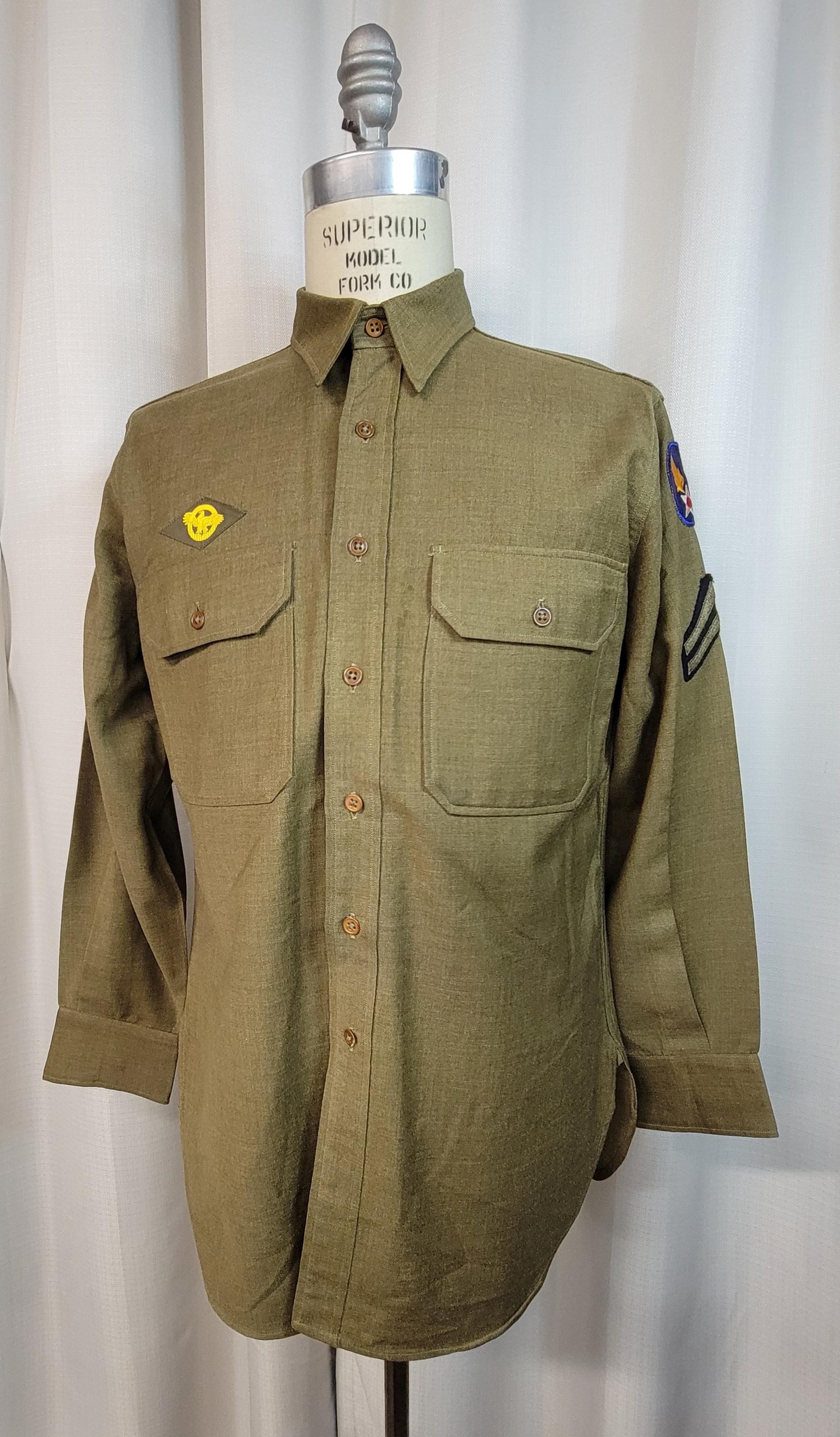 WW2 Nco's Army Air Force USAAF Corporal Uniform Shirt L@@k!!! - Etsy WW2 Nco's Army Air Force USAAF Corporal Uniform Shirt L@@k!!! - Etsy