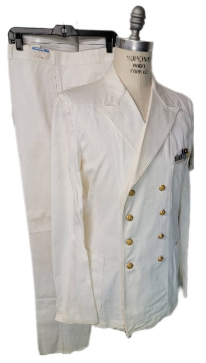 WW2 ~ Navy ~ CPO Officers ~ Dress ~ Whites ~ Large Size ~ Cotton ~ Twill ~  NOS L@@k!!! - Etsy Israel