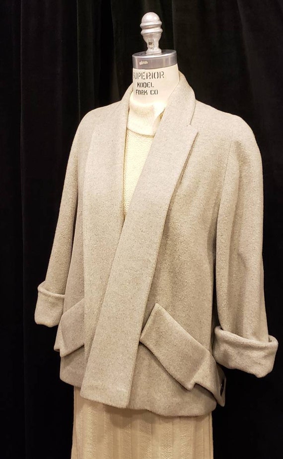 Beautiful Grey Wool Swing Coat Princess In… Gem