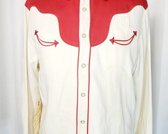 Vintage ~ Men's ~ Western ~ Snap Button ~ Shirt ~ Rockabilly ~ Parade ~ Ranchwear ~ Rodeo ~ Round Up ~ Must See!!!