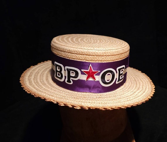 Vintage ~ Men's ~ Wide Brimmed ~ Straw Boater ~ B… - image 9