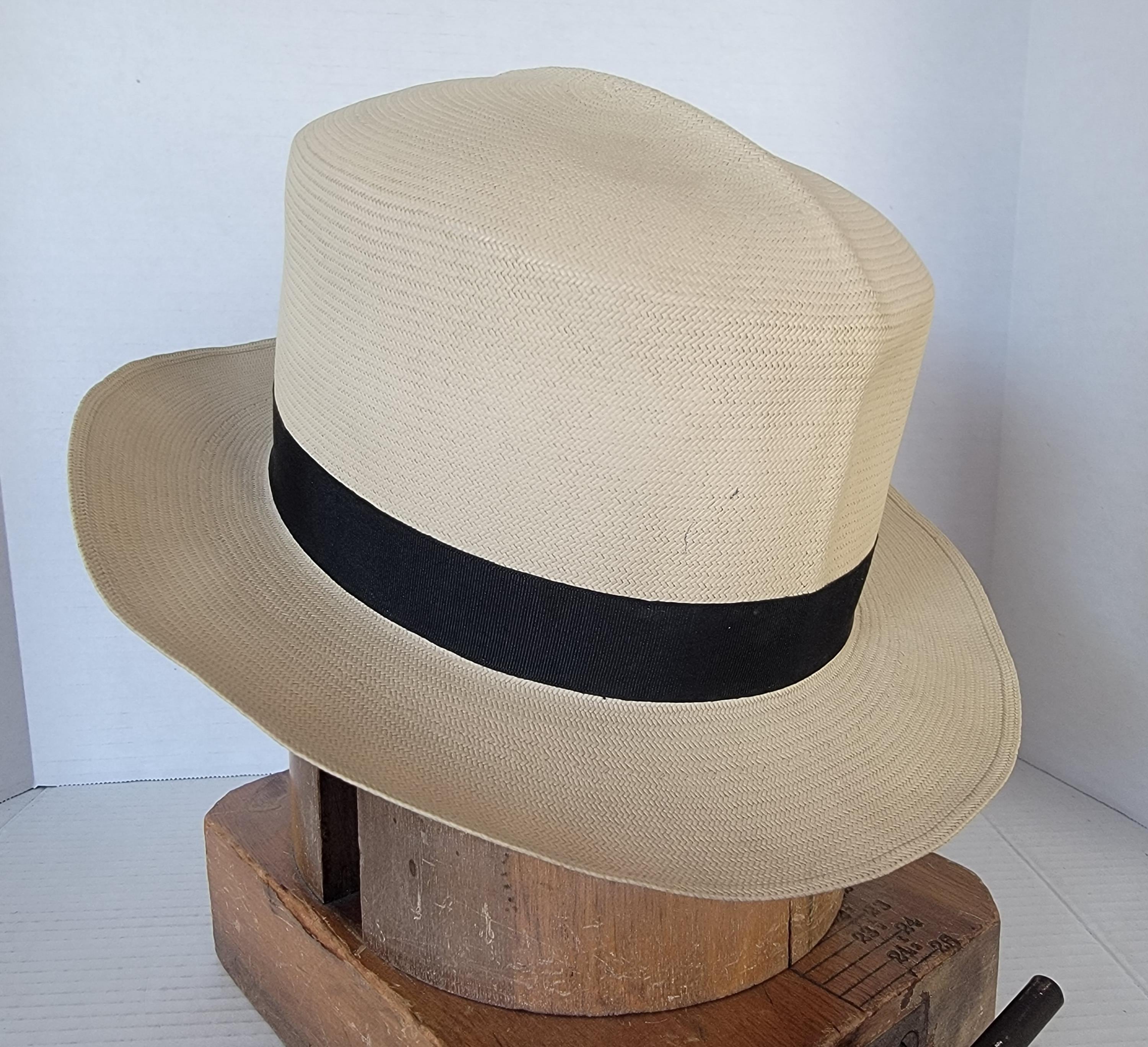 Vintage ~ Men's ~ Geniune ~ Neo-panama ~ Straw ~ Optimo ~ 7