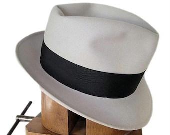 Vintage 1930's- 1940's Borsalino - Size Appx 7 1/4 - 7 3/8