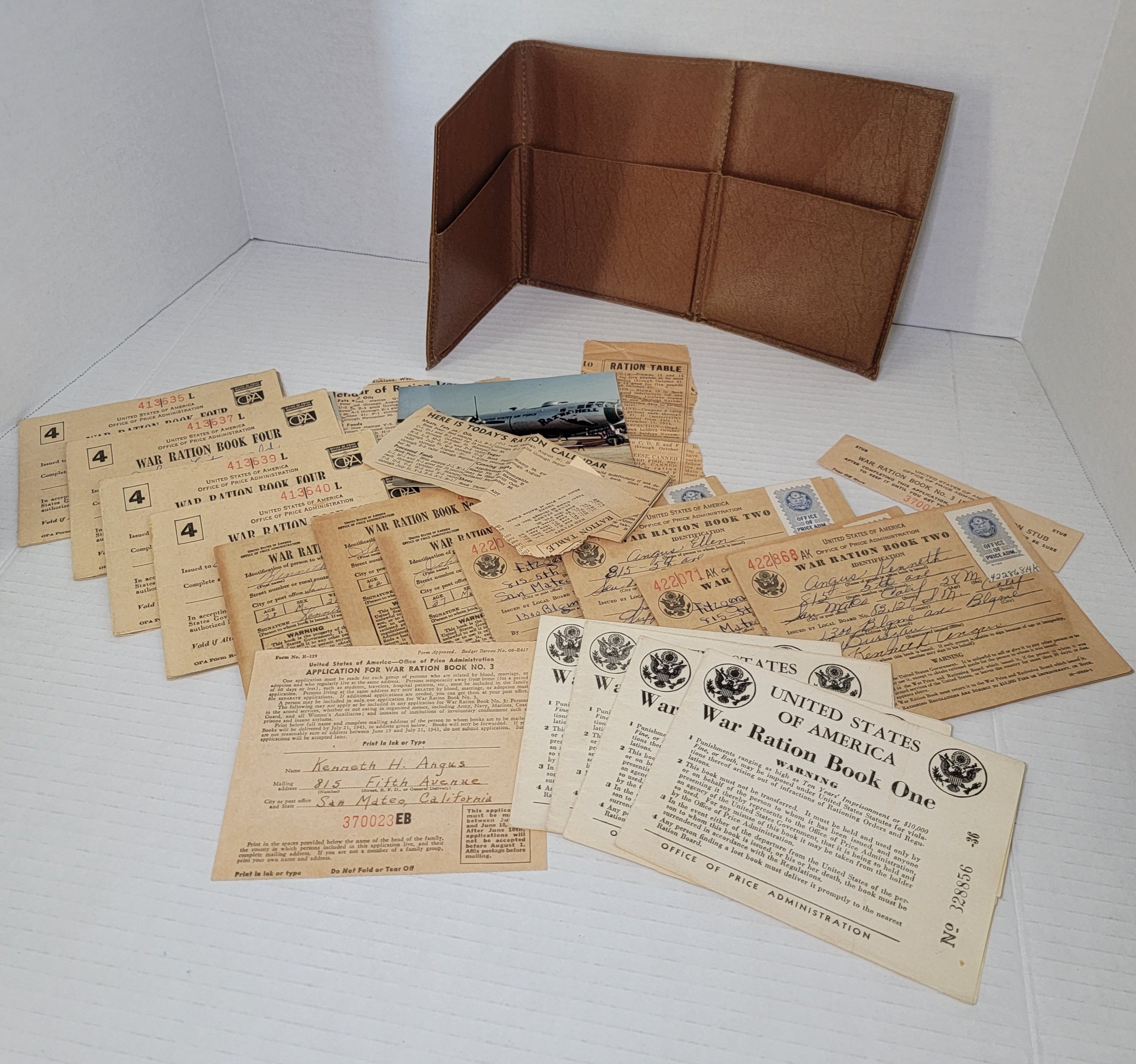 WW2 War Ration Stamps, Gas Mileage Rations, Mileage Rationing, Raz in ...