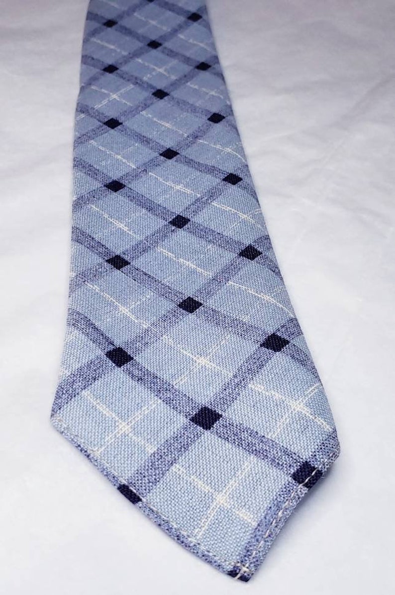 Mens ~ Vintage ~ NOS 4 Fold ~ Palm Beach ~ No Lining ~ Baby Blue ~ Tie ~ by ~ Beau Brummell ~ Goodall Sanford ~ Summer ~L@@k!!!