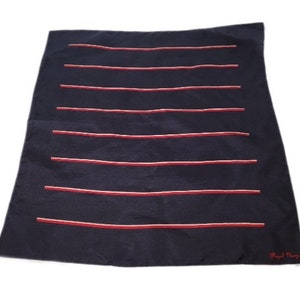 Mens Vintage Royal Navy ~ Silk Pocket Square ~ Great Colors ~ Rat Pack L@@k!!!