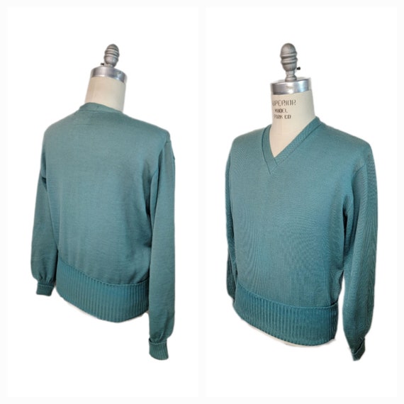 Vintage ~ Men's ~ Albion Knitting Mills ~ Sweater… - image 10