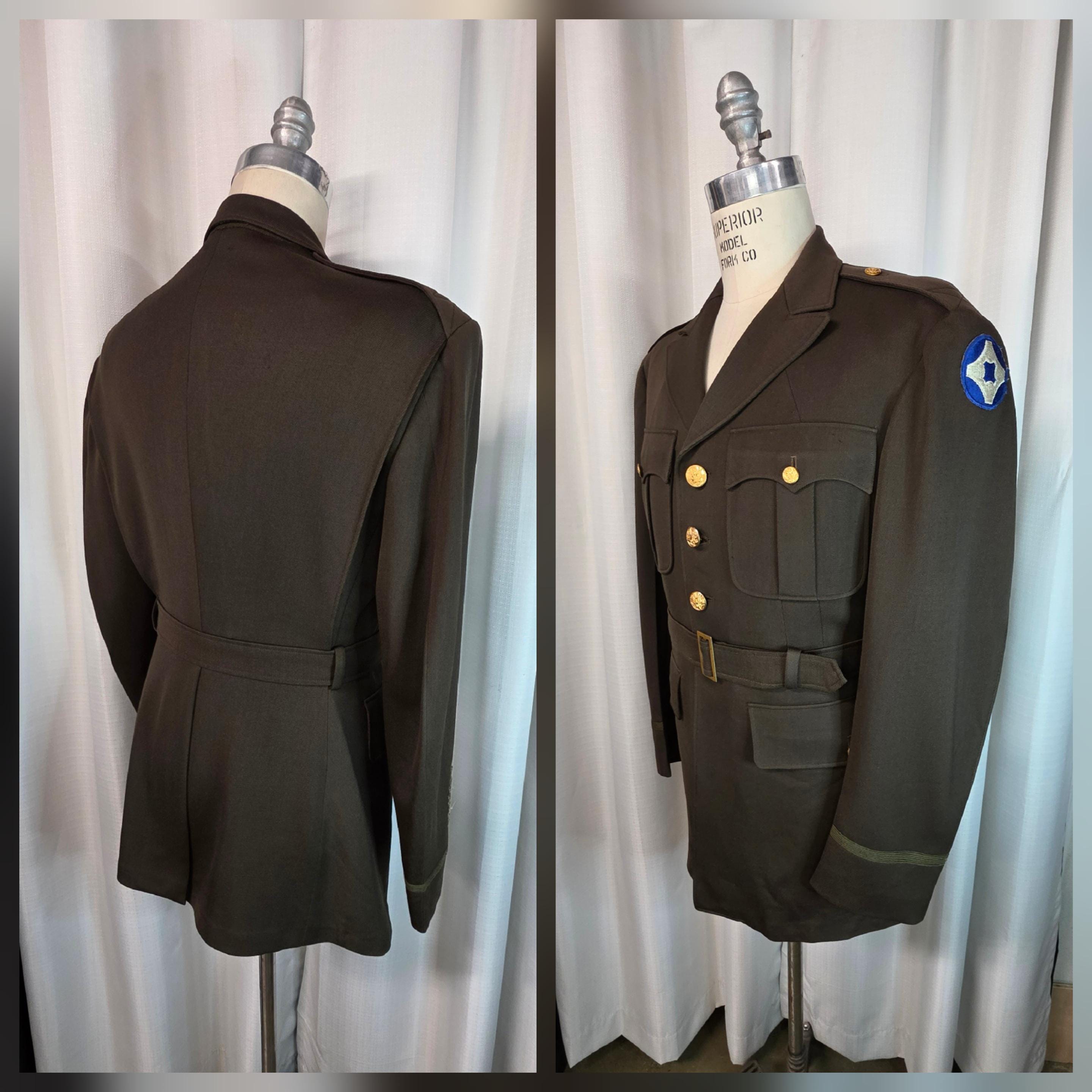 WW2 US Army Officers Dress Uniform 4th Service Command Uniform Named L ...