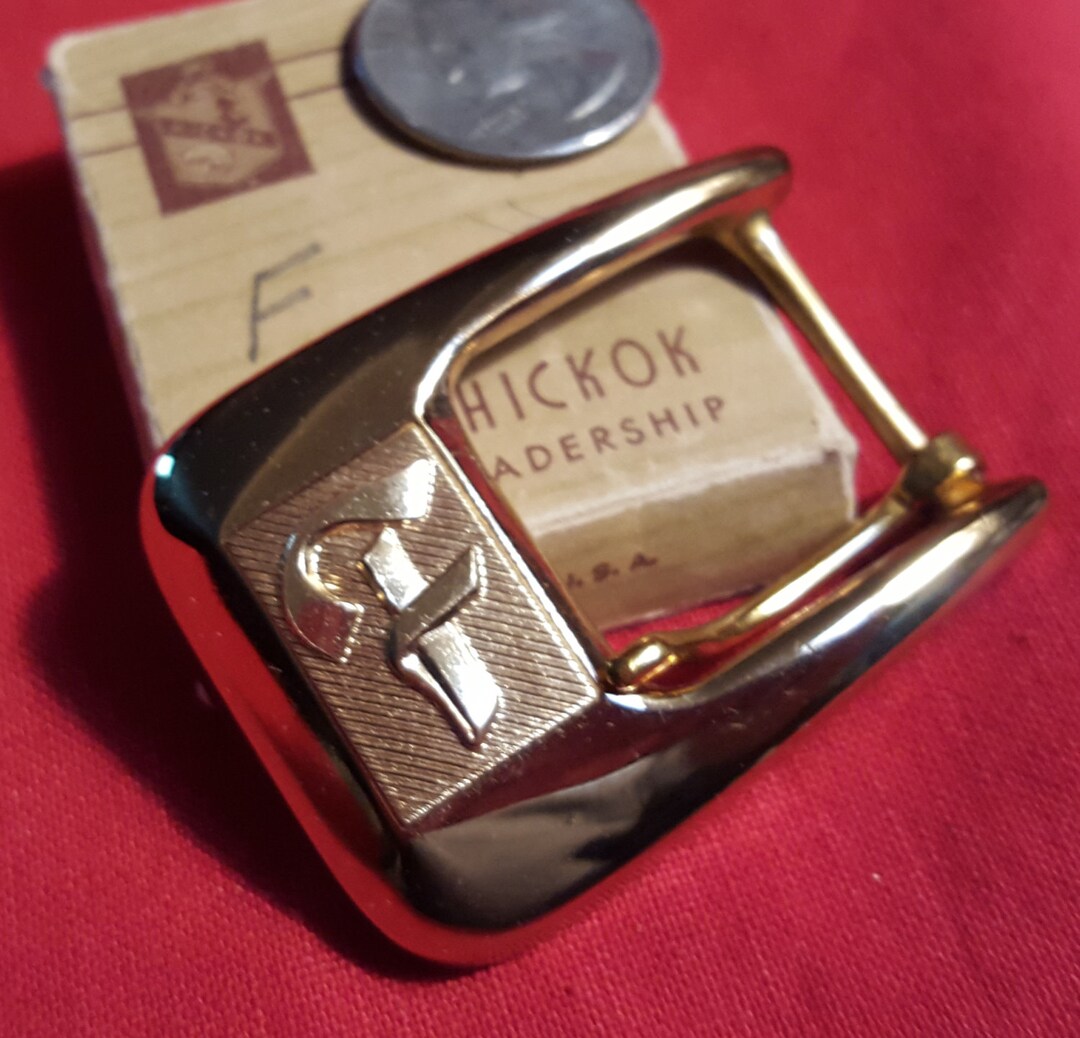 hickok製　vintage initial buckle Vintage Hickok Belt Buckle With Initial R With Original Box