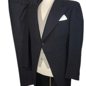 Mens ~ Vintage ~ Daytime ~ 3 Piece ~ Formal ~ Morning Suit ~ Ascot ~ Derby ~ DESMOND&#39;S L@@k!!!
