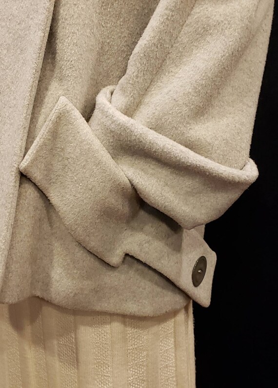 Grey Wool Swing Coat: Princess Lines, Flattering … - image 6