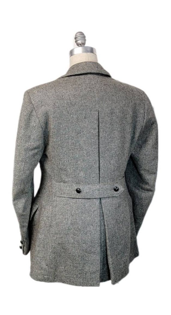 Vintage ~ Mens ~ Stadium ~ Car Coat ~ Gray ~ Belt… - image 6