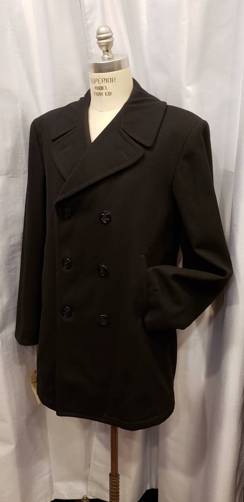 New Italian Military Surplus Navy Dress Peacoat 307482