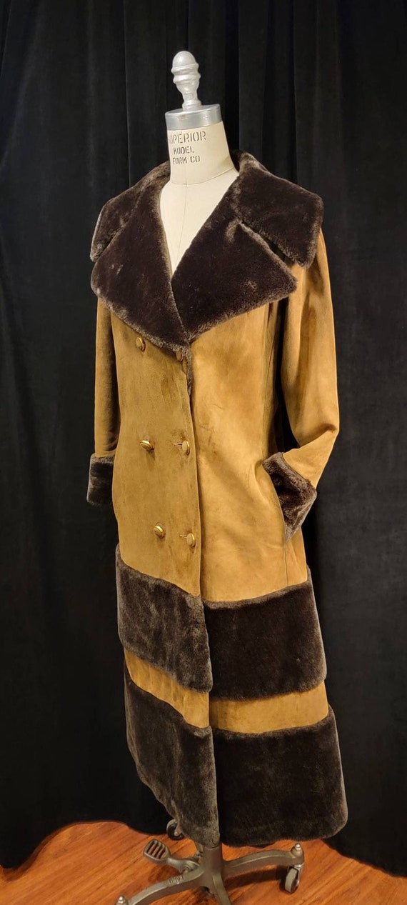 Womens ~ Vintage ~ Full Length ~ 1970s ~ Coat ~ S… - image 1