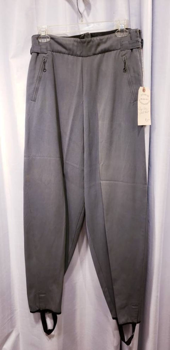 Women's ~ Trousers ~ 1940's ~ Side Zip ~ Green ~ W