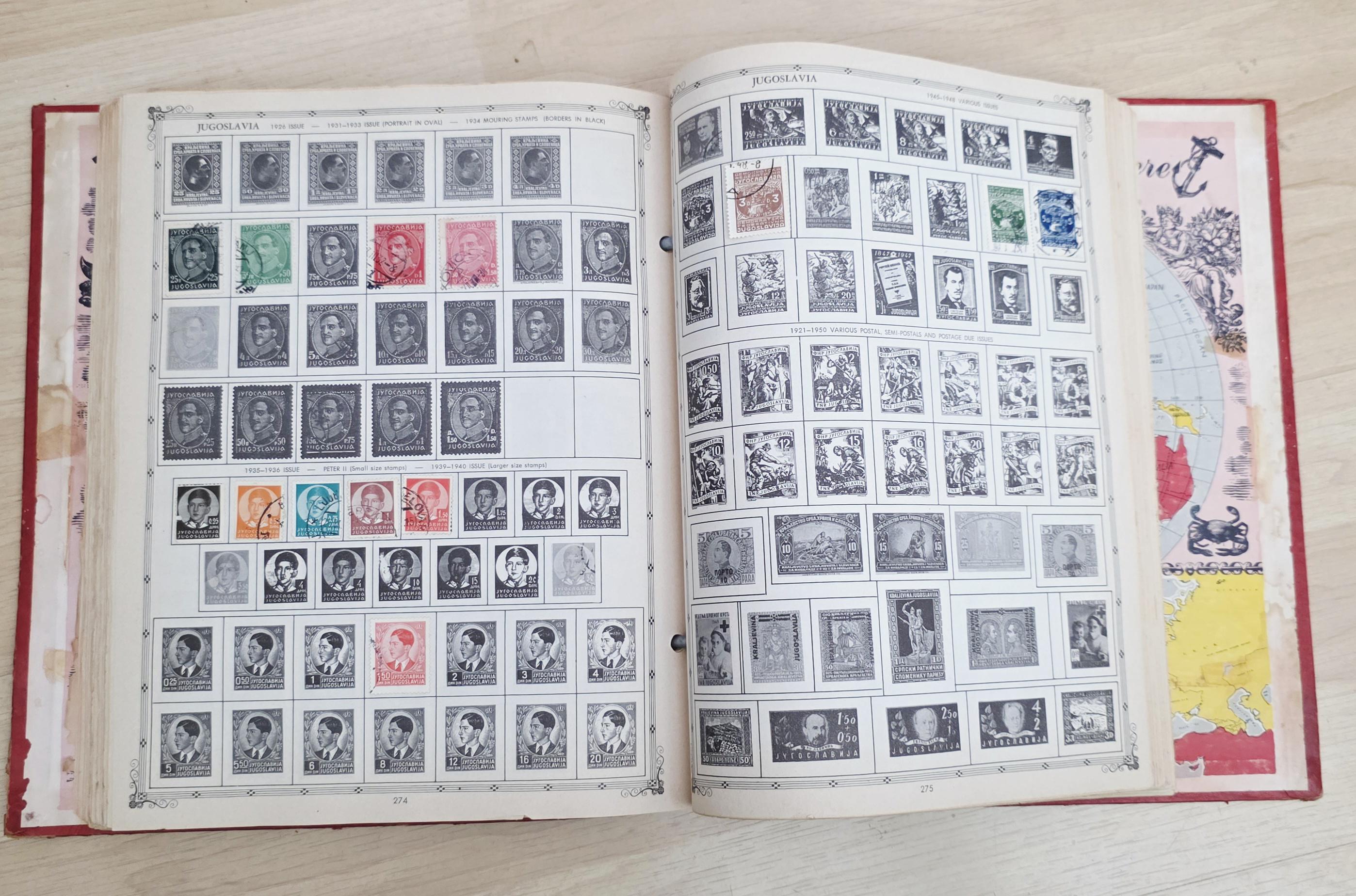 コロネット・デラックス世界切手アルバム（1955年）コレクターズブック