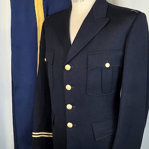 billy j boutique blue dress Army Set of 4 Gold Embroidered on Blue Service Stripe for Male main image 1