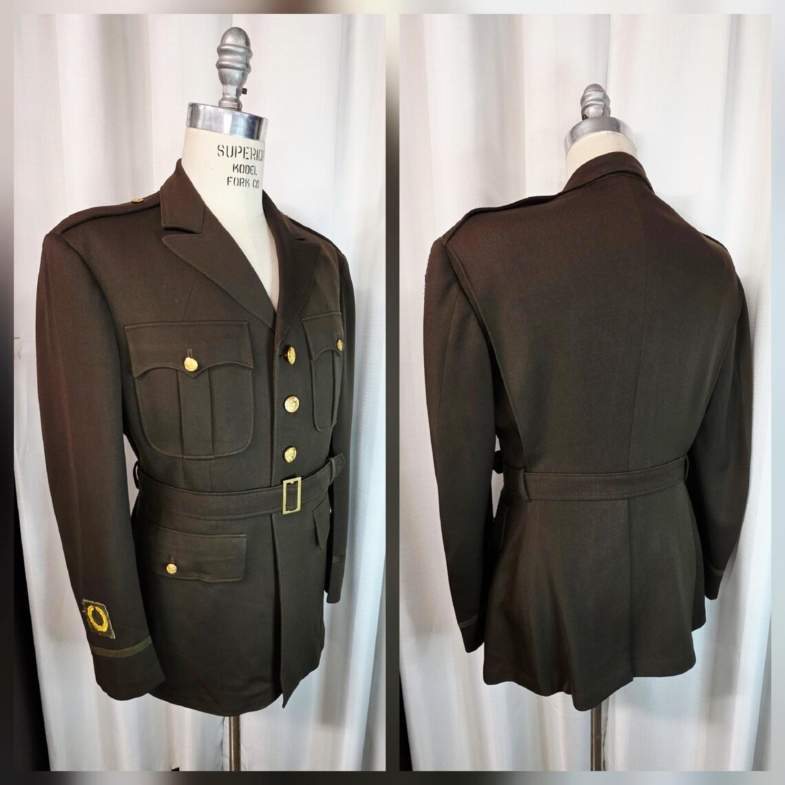 WW2 US Army Officers Dress Uniform 4th Service Command Uniform Named L ...