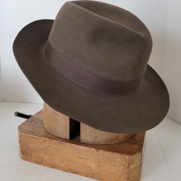 Men's ~ Borsalino ~ Fedora ~ Imperiale ~ Como II ~ Brown ~ 7 1/8 L@@k!!!