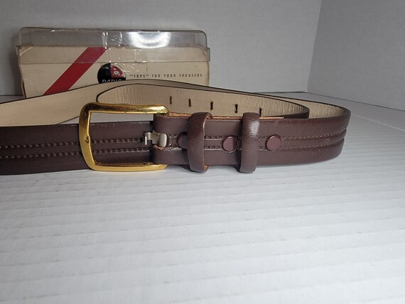 Vintage ~ Men's ~ Leather ~ Paris ~ NOS ~ Belt ~ … - image 8