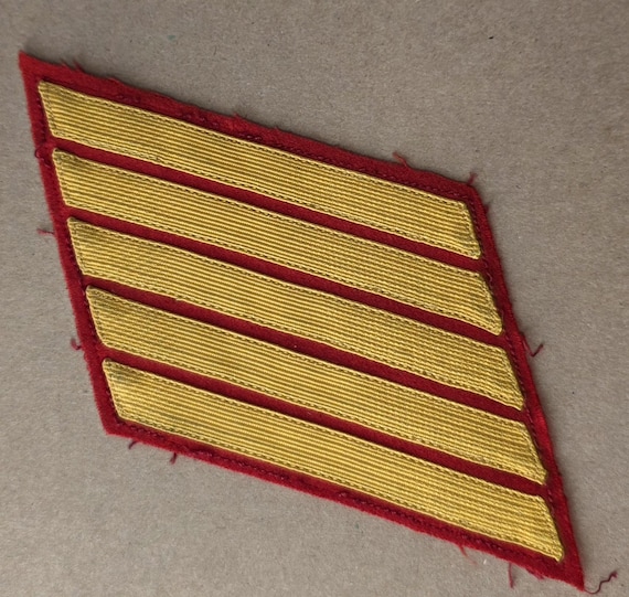 dress blues service stripes Army Set of 7 Gold Embroidered on Blue Service Stripe for Male