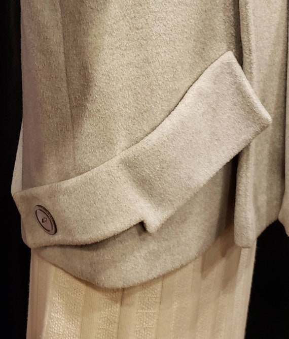 Grey Wool Swing Coat: Princess Lines, Flattering … - image 8
