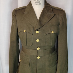 WW2 ~ US ~ Army Air Force ~ Officers ~  Olive Drab ~ Dress ~ Tunic ~ L@@k!!!