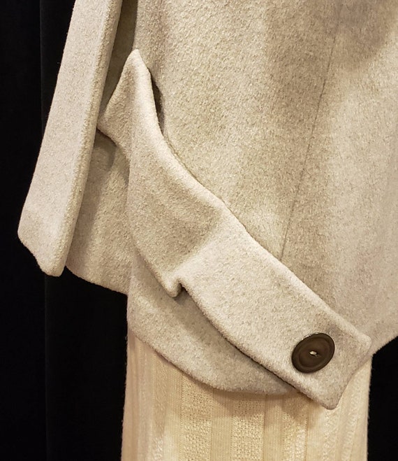 Grey Wool Swing Coat: Princess Lines, Flattering … - image 10
