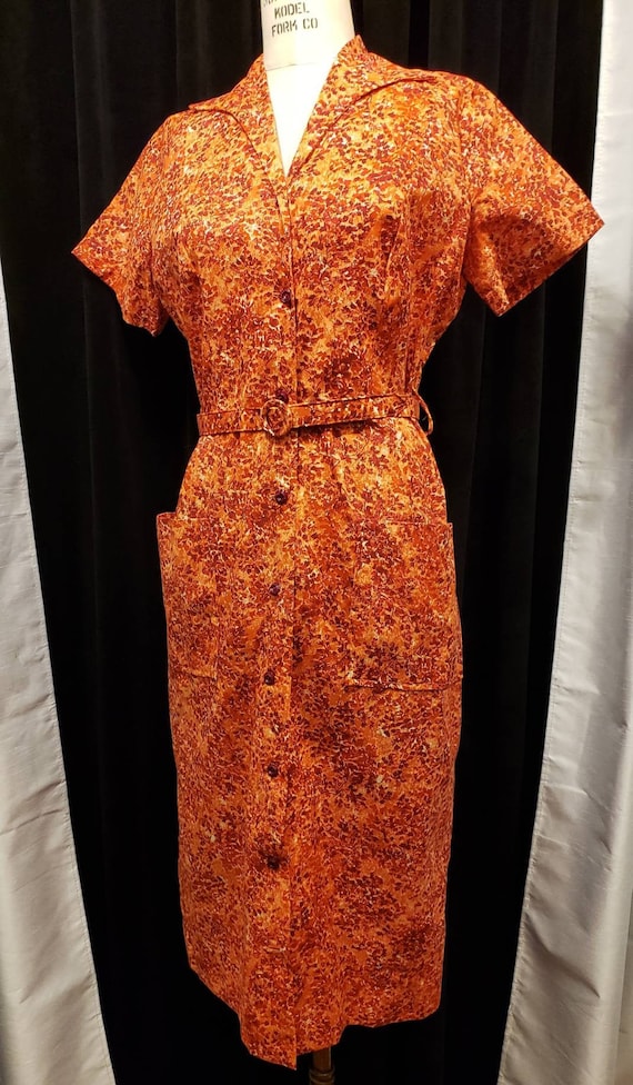 Women's ~ Beautiful ~ Bold Print ~ NOS ~ 1940's ~ 