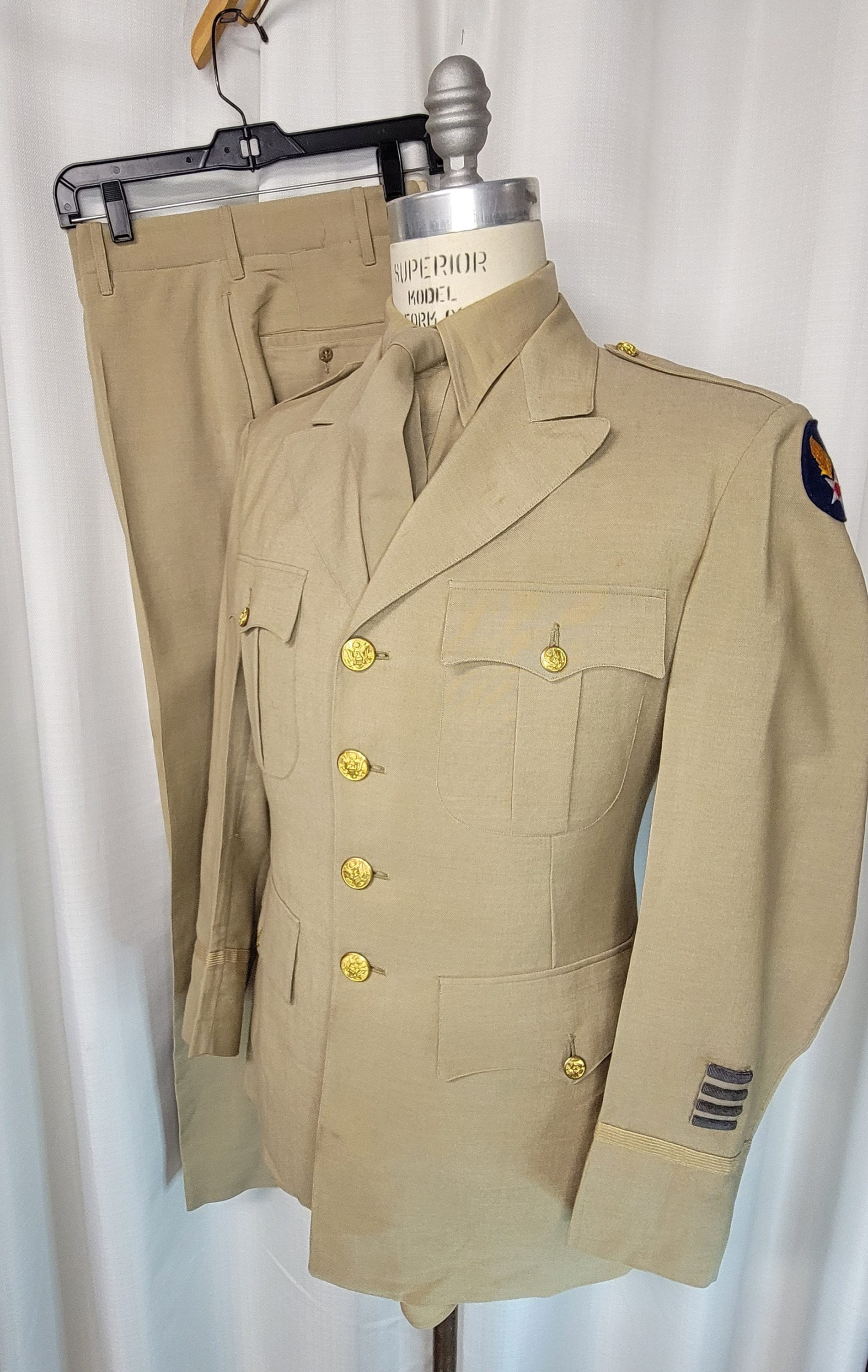 第二次大戦 空軍 US AIR FORCEフライトスーツ 本物（USAF(米空軍) 50