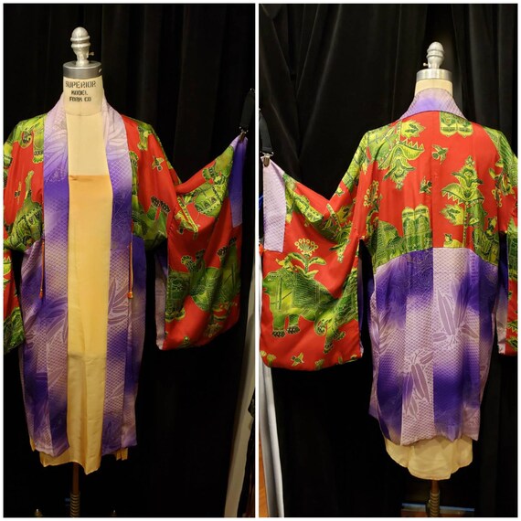 Sexy ~ Vibrant ~ Kimono ~ Silk ~ Amazing Design ~… - image 2