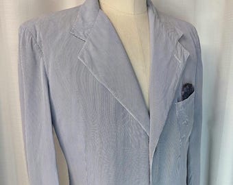 Mens ~ Seersucker ~ Single ~ Breasted ~ Lordly Deluxe ~ Sportscoat ~ Tropical ~ L@@k!!!