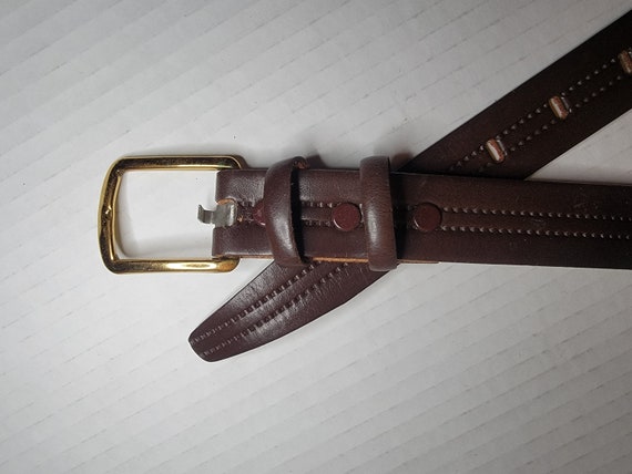 Vintage ~ Men's ~ Leather ~ Paris ~ NOS ~ Belt ~ … - image 2