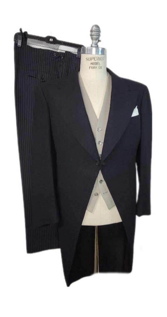 Mens ~ Vintage ~ Daytime ~ 3 Piece ~ Formal ~ Morn