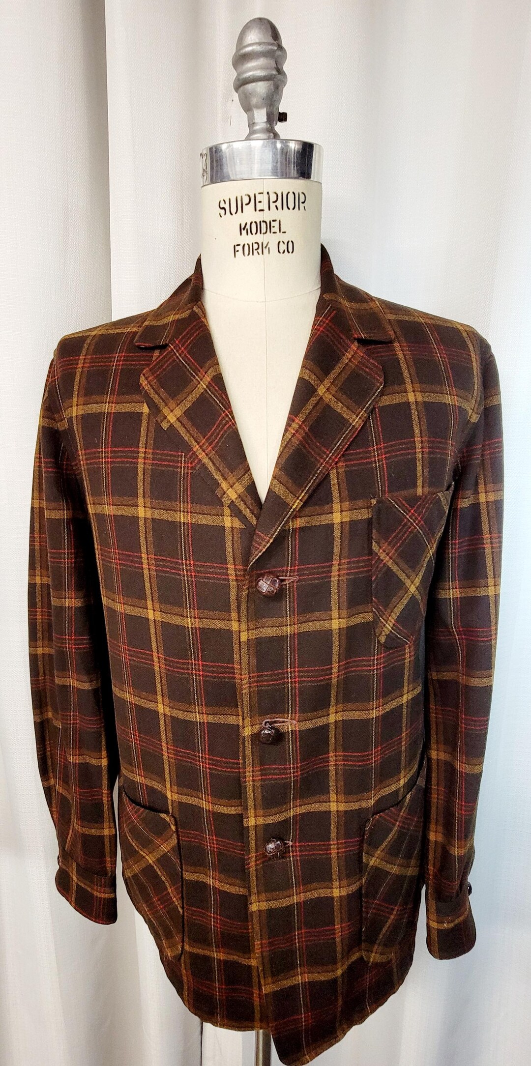 Pendleton Copper Jacket Vintage ~ Mens ~ Pendleton Jacket ~ Incredible ~ Colors Are Brown ~ Red ...