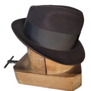 Vintage ~ Men&#39;s ~ Dobbs ~ Brown ~ Fedora ~ Rat ~ Pack ~ Edge ~ 7 1/8 ~ L@@k!!!
