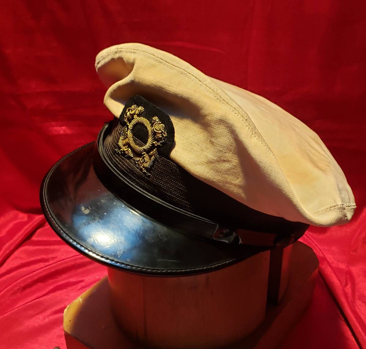 Vintage Captain Skipper Visor Hat Cap 