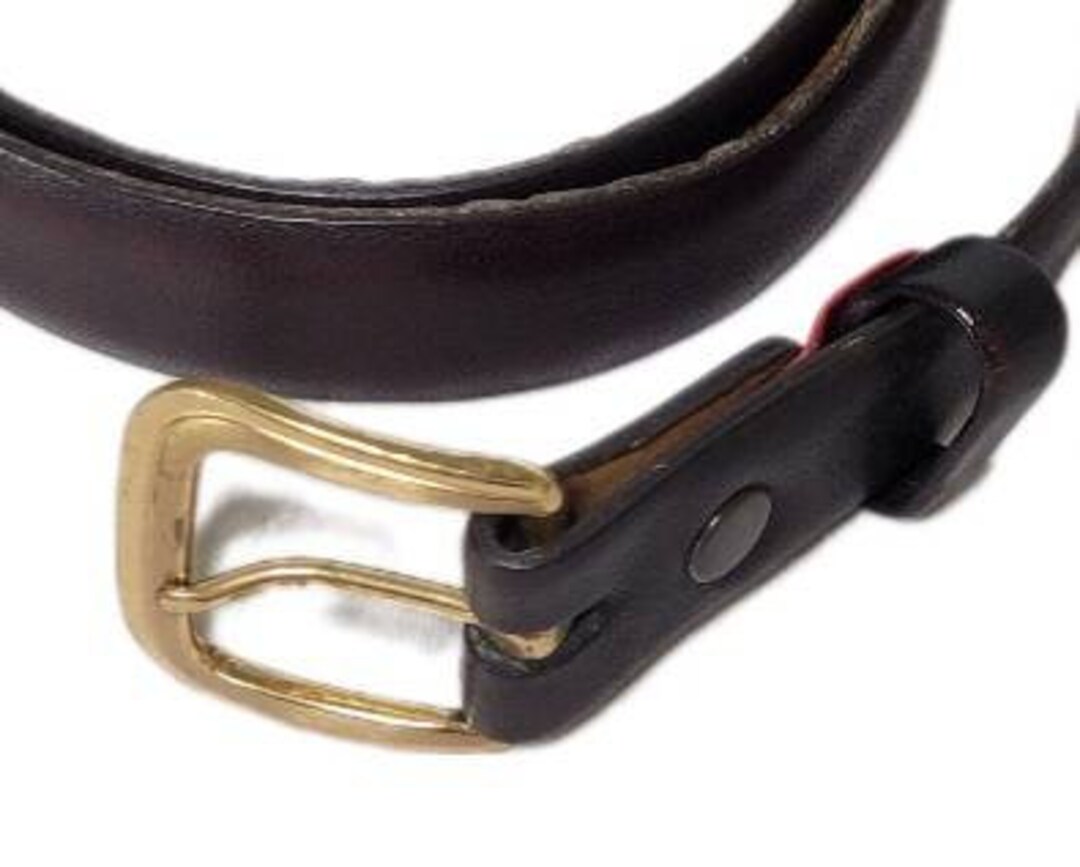 Vintage Hickok Sierra Saddle Leather Belt Western Brass Buckle Size 36 Brass Buckle Hickok Belt Makers Leather Size 36-38 | eBay main image 4