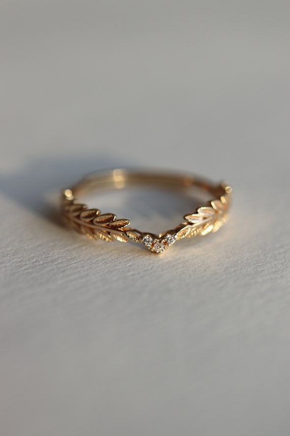 Nike Greek Goddess Angel Wings 18K Gold Vermeil Ring Dainty Gold