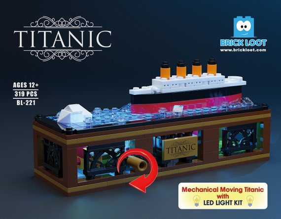 Brick Loot Exclusive Moving Titanic and Iceberg LED Light - Etsy