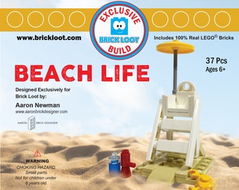 Exclusive Brick Loot Build Beach Life by Aaron Newman – 100% LEGO Bricks