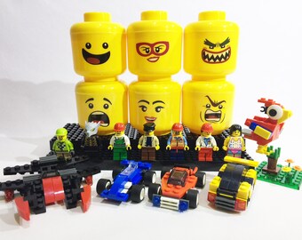 Party Favor for Brick Themed Birthdays - Head Case with 3 Options