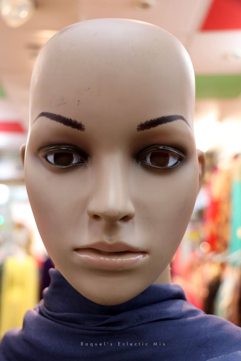 Instant Photo Download,no Hair Vintage Mannequin Head, Retro Fashion