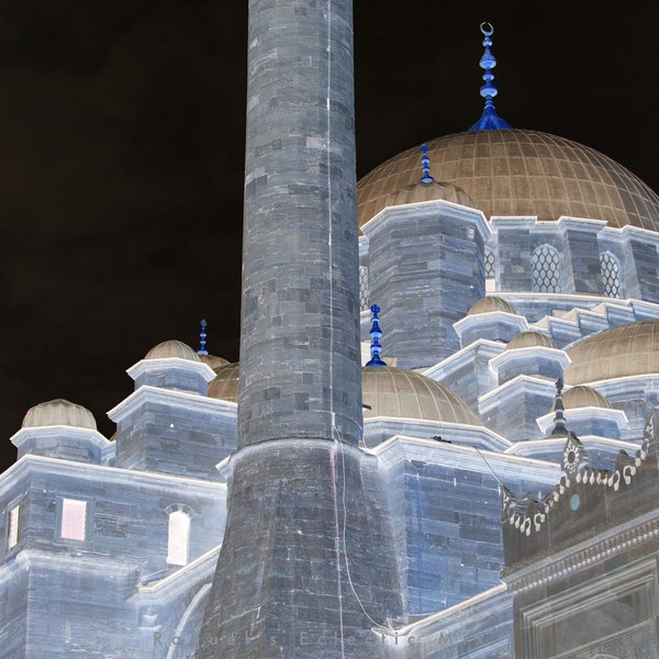 Hagia Sophia Mosque, Istanbul, Turkey, Ethereal Architecture, Winter, DIY Print, High Resolution Fine Art Download.