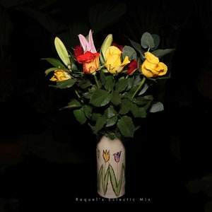 Multicoloured Flower Drama, Fine Art Photograph, Still Life, Instant Digital Download, DIY print,
